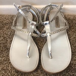 Sparkling silver sandal